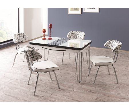 

Стол обеденный Sonorous, White, M22 раскладной white