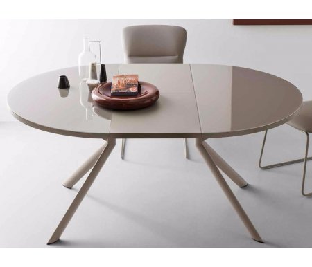 

Стол стеклянный Connubia&Calligaris, Нуга / нуга матовая, Giove