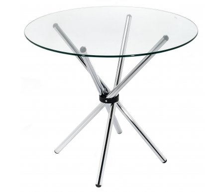 

Стеклянный стол Woodville, Glass top / chrome leg, Siri 90