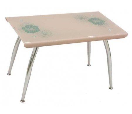 

Стеклянный стол Бентли, Pink (с цветком), Dalt