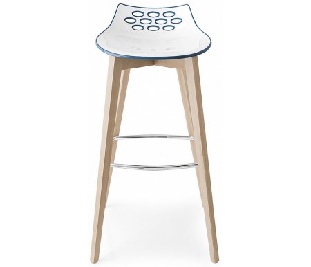 

Барный стул Мебель Малайзии, Jam W CB/1487 ash.P12 smoke / P799-P12P white / glossy sky blue
