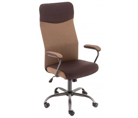 

Компьютерное кресло Woodville, Aven коричневое, Dark brown fabric / light brown fabric