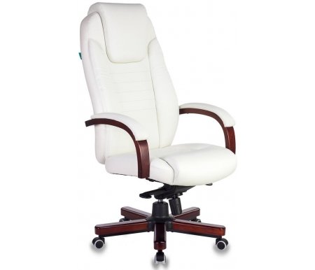 

Компьютерное кресло Бюрократ, Слоновая кость, Бюрократ T-9923/walnut/ivory кожа слоновая кость / крестовина дерево