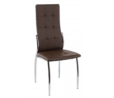 

Стул на металлокаркасе Woodville, Brown / chrome, Farini коричневый