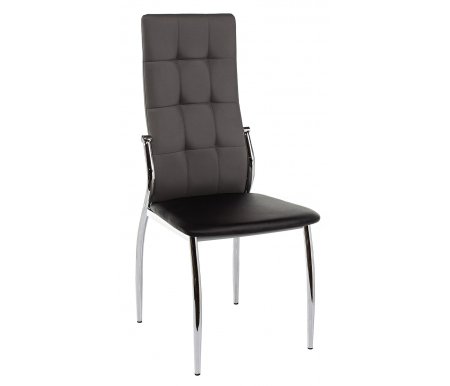 

Стул на металлокаркасе Woodville, Black / grey / chrome, Farini серый с гладким сиденьем