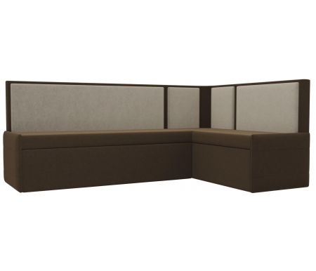 

Кухонный диван Mebelico, Коричневый / бежевый, Кристина угловой микровельвет коричнево-бежевый правый