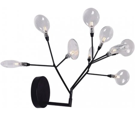 

Бра Crystal Lux, Evita AP9 BLack/Transparent