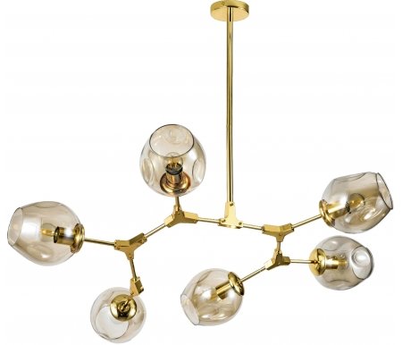 

Люстра Mak-interior, на штанге Branching WTL1201-6GD-CO