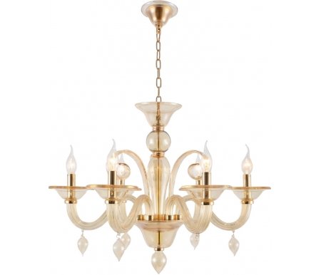 

Подвесная люстра Crystal Lux, CAETANO SP-PL6 AMBER