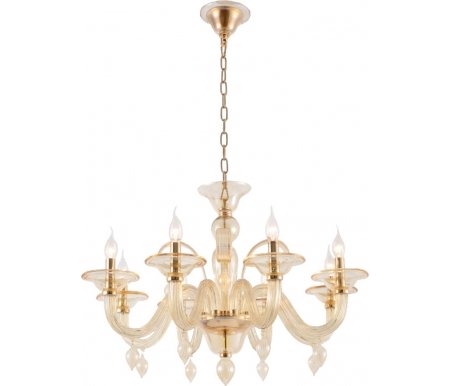 

Подвесная люстра Crystal Lux, CAETANO SP-PL8 AMBER