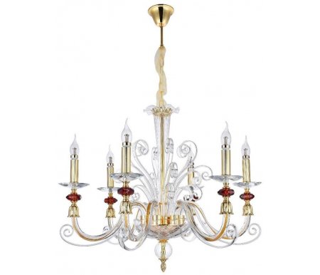 

Подвесная люстра Crystal Lux, Catarina Sp6 Gold/Transparent-Cognac