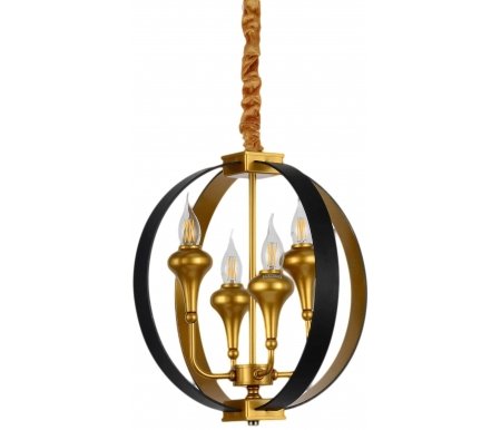 

Подвесная люстра Lumina Deco, Demetra LDP 1225-4 BK+GD