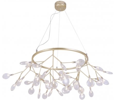 

Подвесная люстра Crystal Lux, EVITA SP45 D GOLD/TRANSPARENT