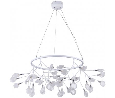 

Подвесная люстра Crystal Lux, EVITA SP45 D WHITE/TRANSPARENT