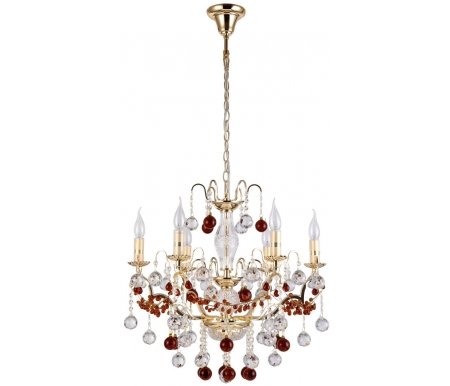 

Подвесная люстра Crystal Lux, FRUTA SP6 GOLD