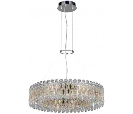 

Подвесная люстра Crystal Lux, LIRICA SP10 D610 CHROME/GOLD-TRANSPARENT