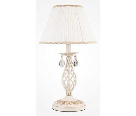 

Настольная лампа Eurosvet, Amelia 10054/1 белый с золотом/прозрачный хрусталь Strotskis