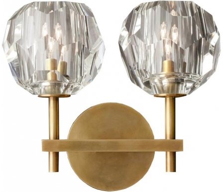 

Настенный светильник Mak-interior, Boule de cristal WTL2120-W2BR-CL