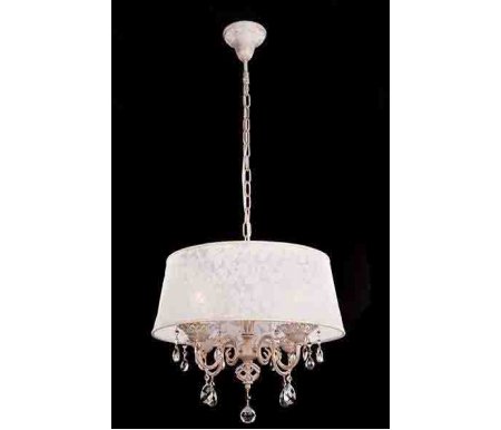 

Подвесная люстра Eurosvet, 10008/4 белый с золотом/тонированный хрусталь Strotskis