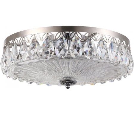 

Потолочный светильник Crystal Lux, CANARIA PL6 D480 NICKEL